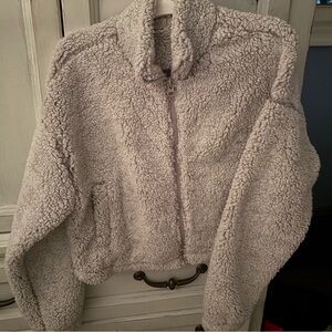 Garage Light Gray Sherpa Jacket